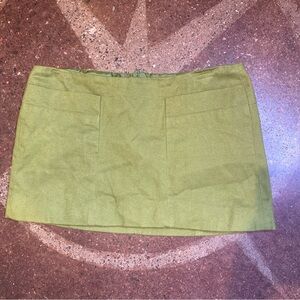 Elegant Green Mini Skirt size small